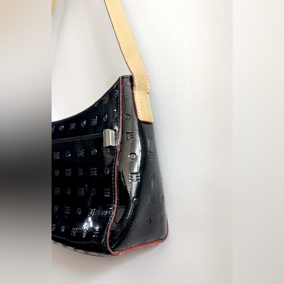 Arcadia Patent Leather Shoulder Bag 10” x 6” Made in Italy!! Gorgeous. - Picture 2 of 10